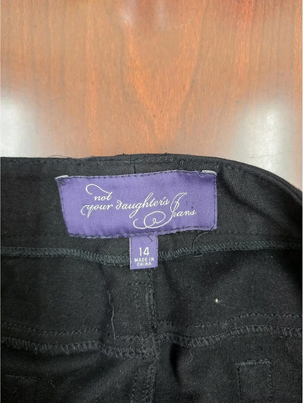 NYDJ black embellished